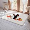 Animal P Penguin Floor Mat Eco  Flannel Doormat Non Slip Odorless Indoor Floor Rug Soft Short Plush Home Mat