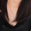 Dfarbe Gold Moissanite Natural Pearl Stellar Pendant Necklace