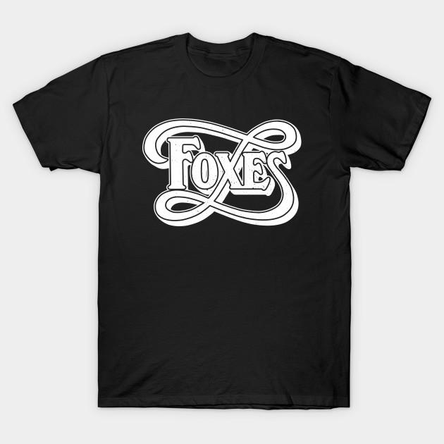 

Men Black Print T-shirt Foxes As Worn By Kurt Cobain No-Cut Transfer Paper Print Cotton Tshirt L