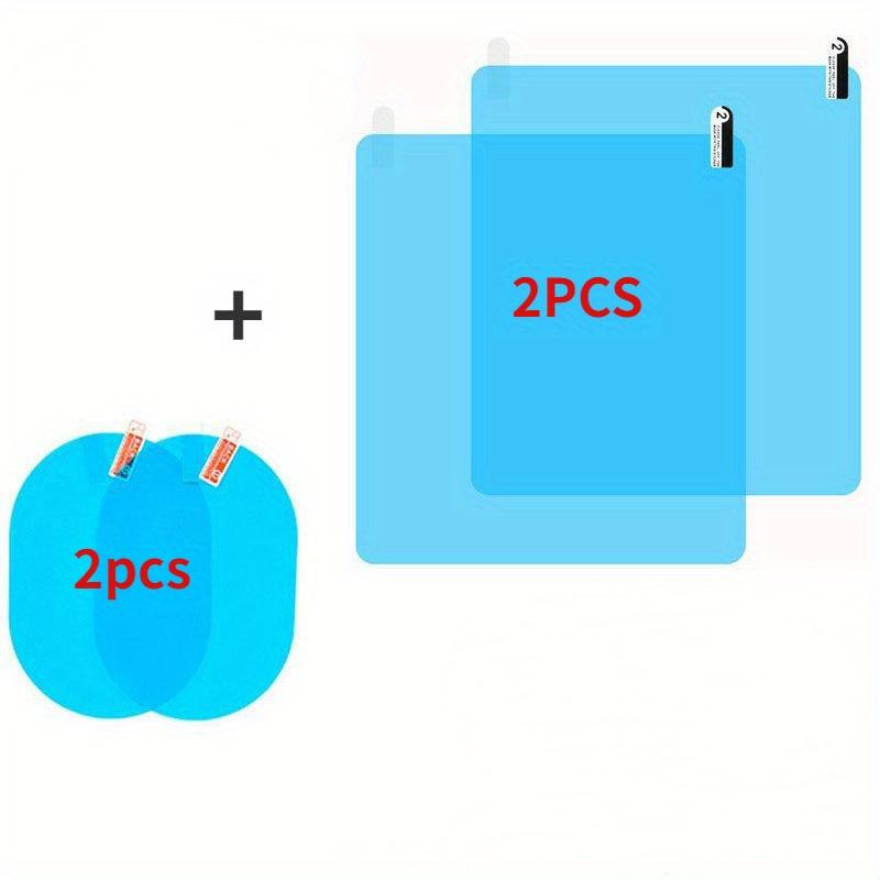 

Комплект из 4 защитных пленок для зеркал заднего вида автомобиля - водонепроницаемая, противотуманная прозрачная пленка, улучшает четкость изображения