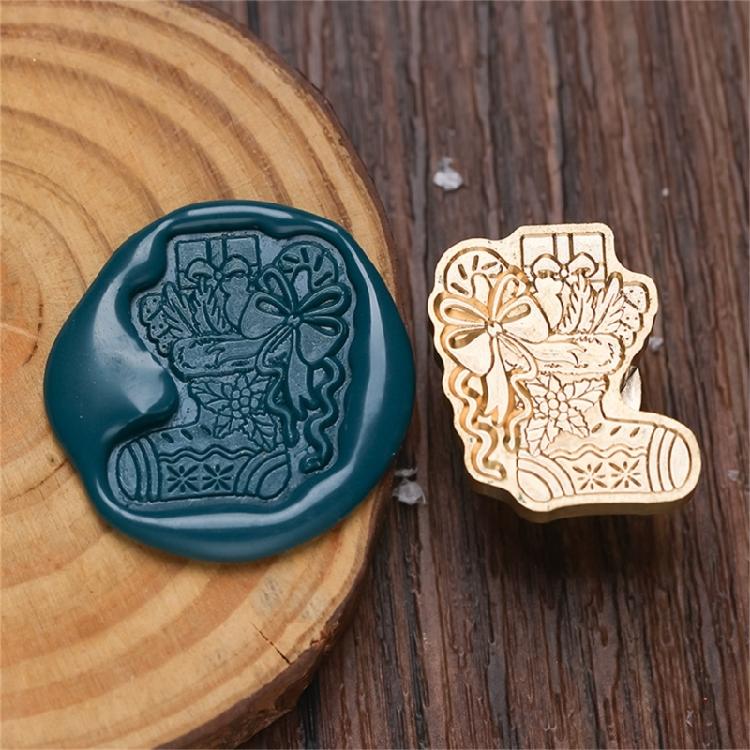 Christmas Vintage Sealing Stamp Head for Wedding Invitations Envelope Scrapbooking, Embossed Sealing Stamp Replacements
