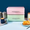 Kitchen Bread Box Organizer- Bin Keeper Storage Containers- Basket , Green