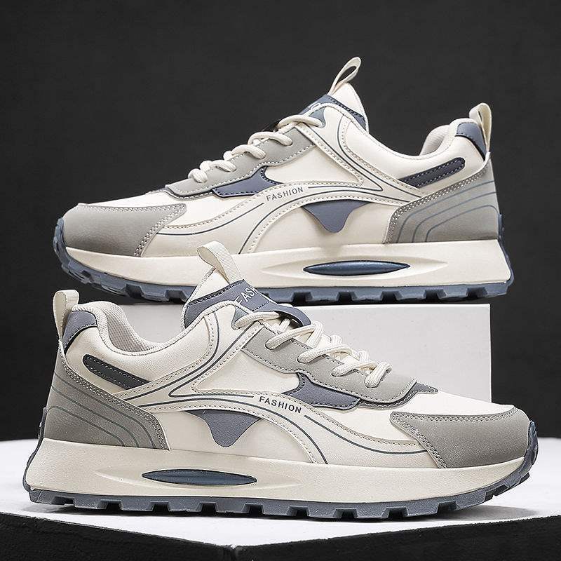 Men's shoes sports shoes four seasons casual running non-slip and deodorant thick-soled Forrest Gump dad trendy shoes