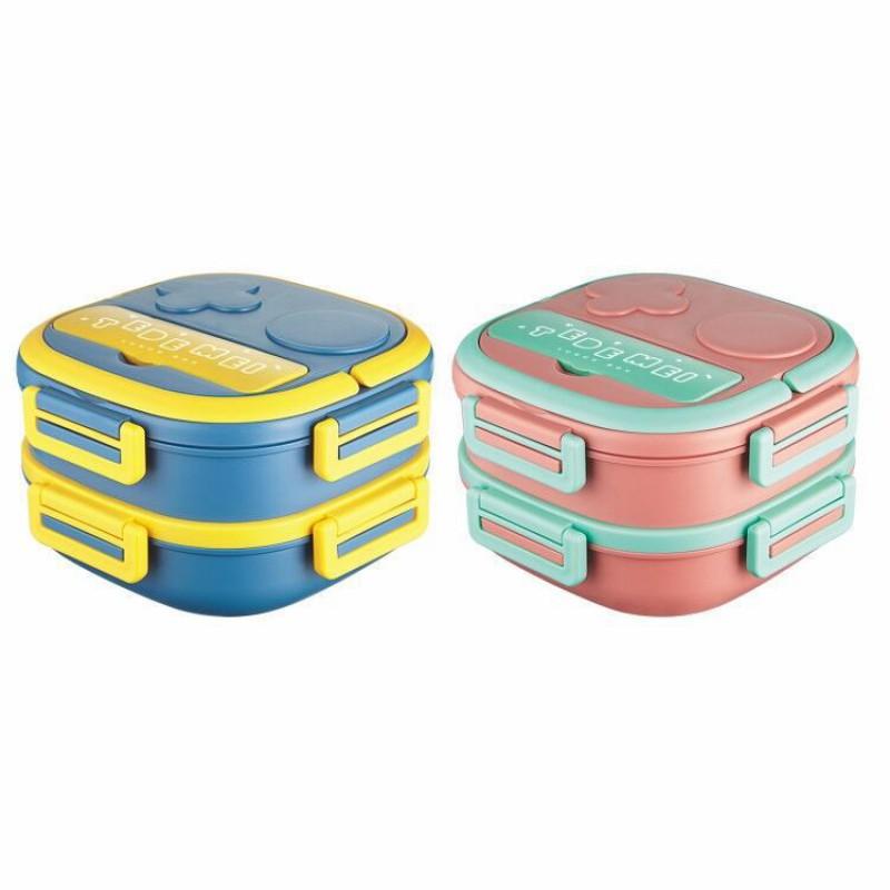 Stainless Steel Lunch Box Students With Utensils Leakproof Compartmentalized Bento 304 Food Grade