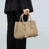 New Genuine Leather Hand-held Crossbody Bag for Women with Large Capacity Cowhide Atmospheric Middle-aged Mother Bag