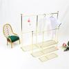 10pcs Dollhouse Furniture Decorations Cute 1/6 Doll Metal Dress Clothes Hanging Mini Hangers Doll Accessories