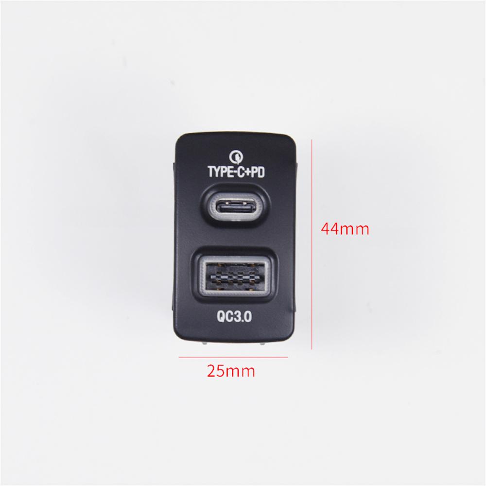 Car Charger for Honda Old Model QC3.0+type-c