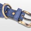 Leather Collar Wide Dog Collars Comfortable Padded Collar for Medium Small Dogs