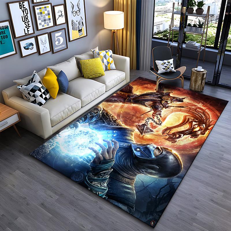 Epic Battle Warriors Non-slip Rug Suitable for Living Room and Bedroom Sofas