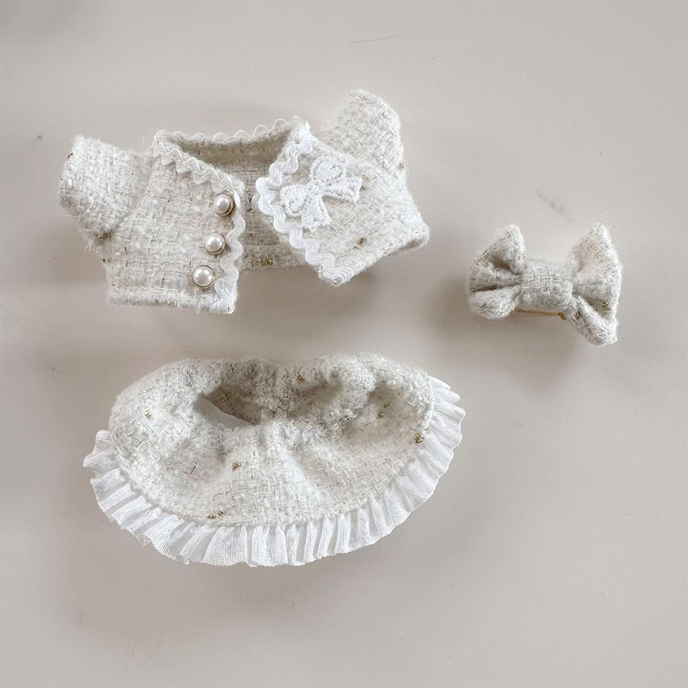 For Labubu 15/17cm Doll Stylish Overalls Clothes Set Pendant Cute Clothes with Fragrant Style For V1/V2 Labubu