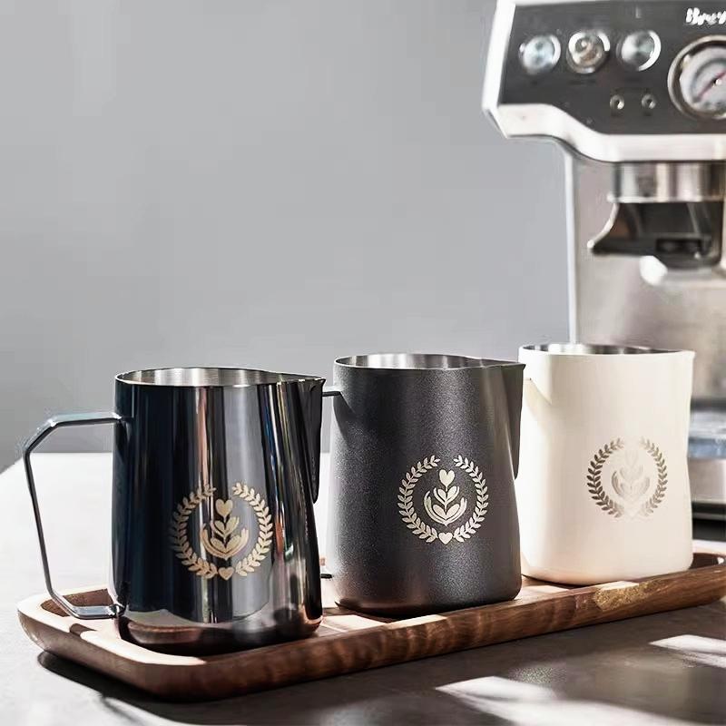 Džbán na napěnění kávy a mléka 304 Nerezová ocel se stupnicí Latte Steam Káva Specialized Creative Kitchen Kavárna Příslušenství