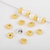 5Pcs 8x8.4mm 18K Gold Color Plated Irregular Lava Shape Charms Beads Copper for DIY Necklace Bracelet Jewelry Making Accessories
