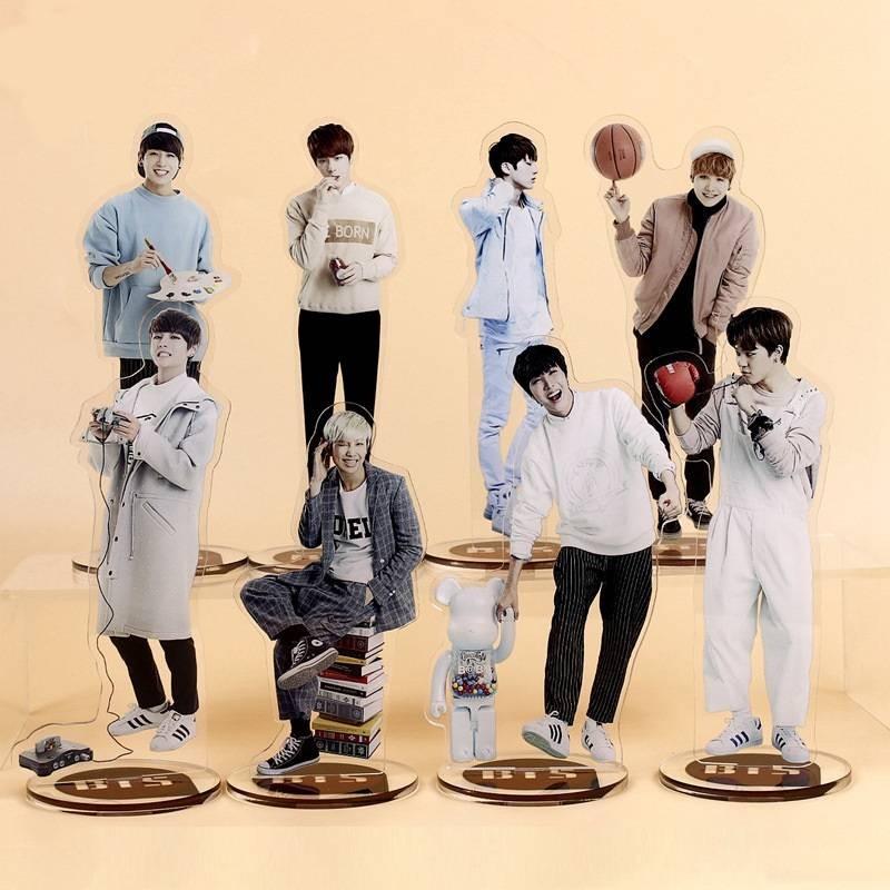 Kpop Bts Star Bangtan Boys Acrylic Stand Figure Double Side Home Table Decor