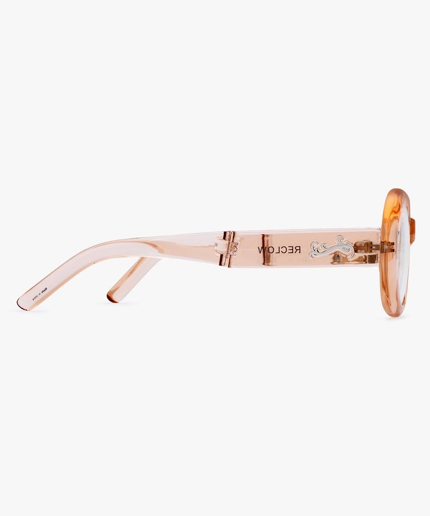 Likkeullou Rc Duye Folder Blue Light Glasses Peach