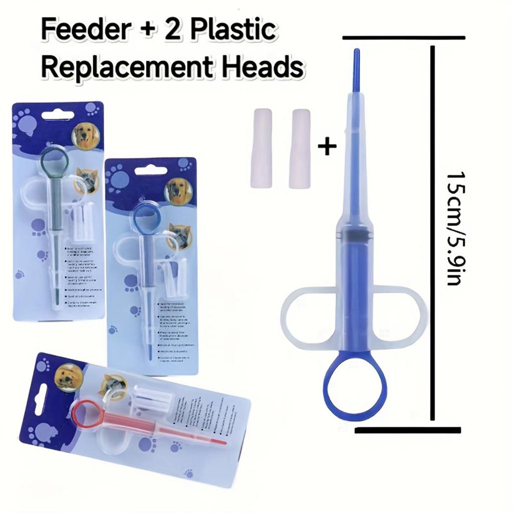 Pet Medication Syringe Feeder for Cats and Dogs Soft Tip Oral Dosing Tool Easy To Use Safe for Administering Liquid Medicine