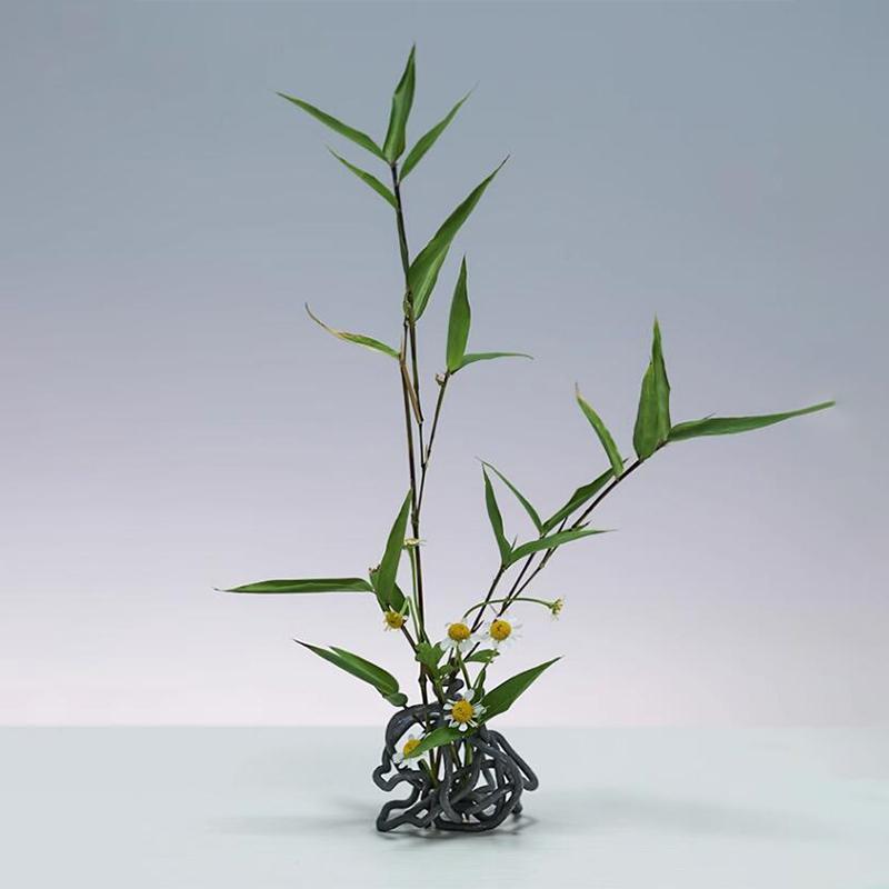 Japanese Ikebana Kenzan Flower Pot Base Holder Frog Flexible Deformable Tea Ceremony Chinese Floral Art Fixed Arranging Tool