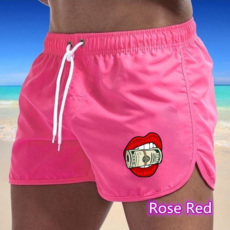 BBK-59 Summer New Men's Quick-Drying Swim Trunks Sports Pants Swimwear Beach Shorts Jogging Shorts Sports Creative Basketball Print