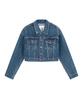 Philogram Crop Denim Jacket (Db)
