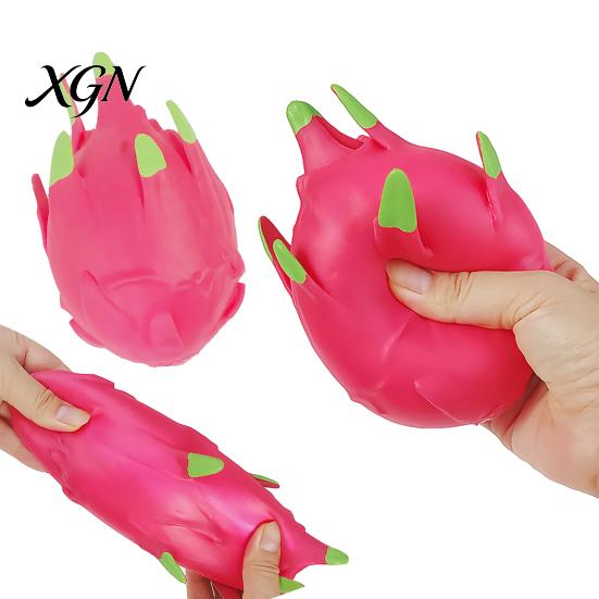 Decompression Dragonfruit Toy 1/2Pcs Simulation Dragon Fruit Squeeze Stress Relief Shape Sensory Fidget