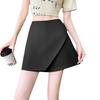 Casual Womens Summer Gray Skirt Suit With Zipper For Office And Casual Wear