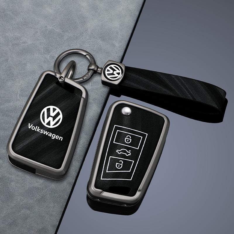 Für VOLKSWAGEN Zinklegierung Auto Smart Fernbedienung Graue Schlüsseletui Abdeckung Schale Halter Für VW Volkswagen Golf 7 MK7 Tiguan MK2 T-roc T-cros