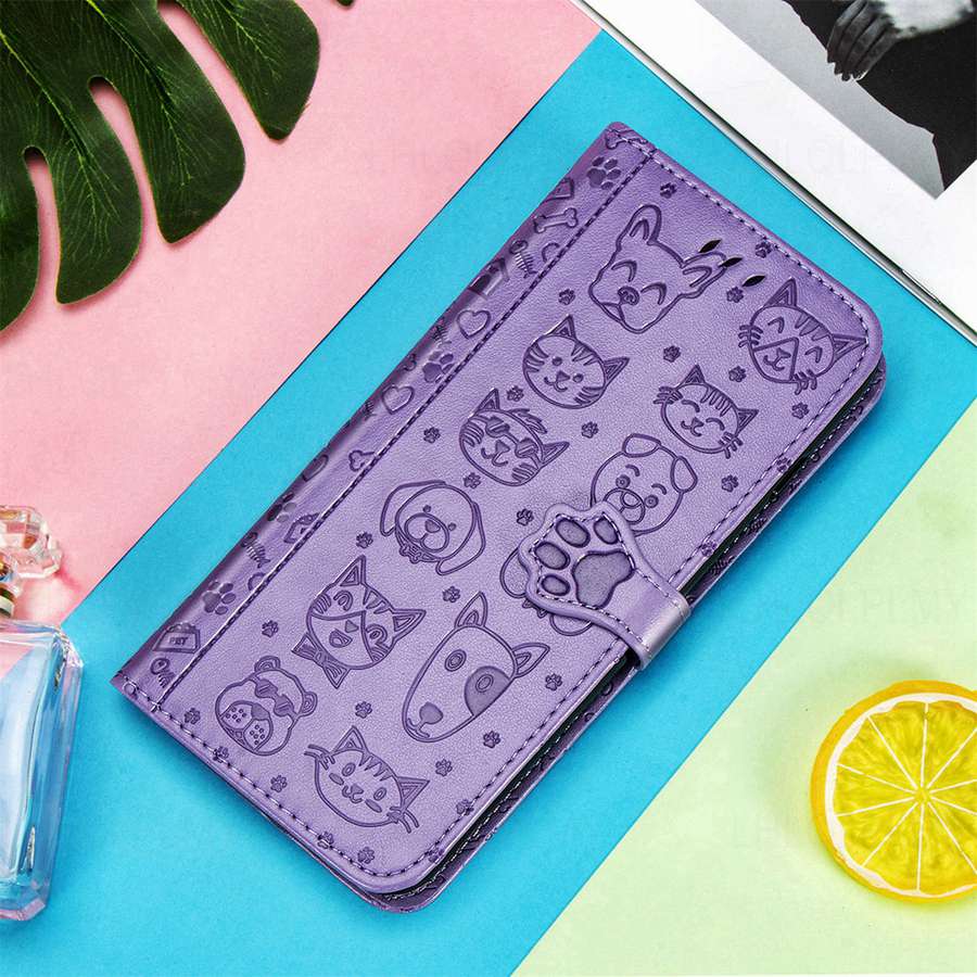 Leather Flip Protection Case For Huawei P30 P40 Nova Y91 Honor X6D X5D X8D X5C 70 90 200 X6 X8 5G X7A X8A X7B X8B X7C Magic 5 6 8 Cat Dog Wallet Cover