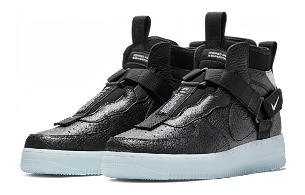 Nike Air Force 1 Mid Utility Black Half Blue AQ9758-001