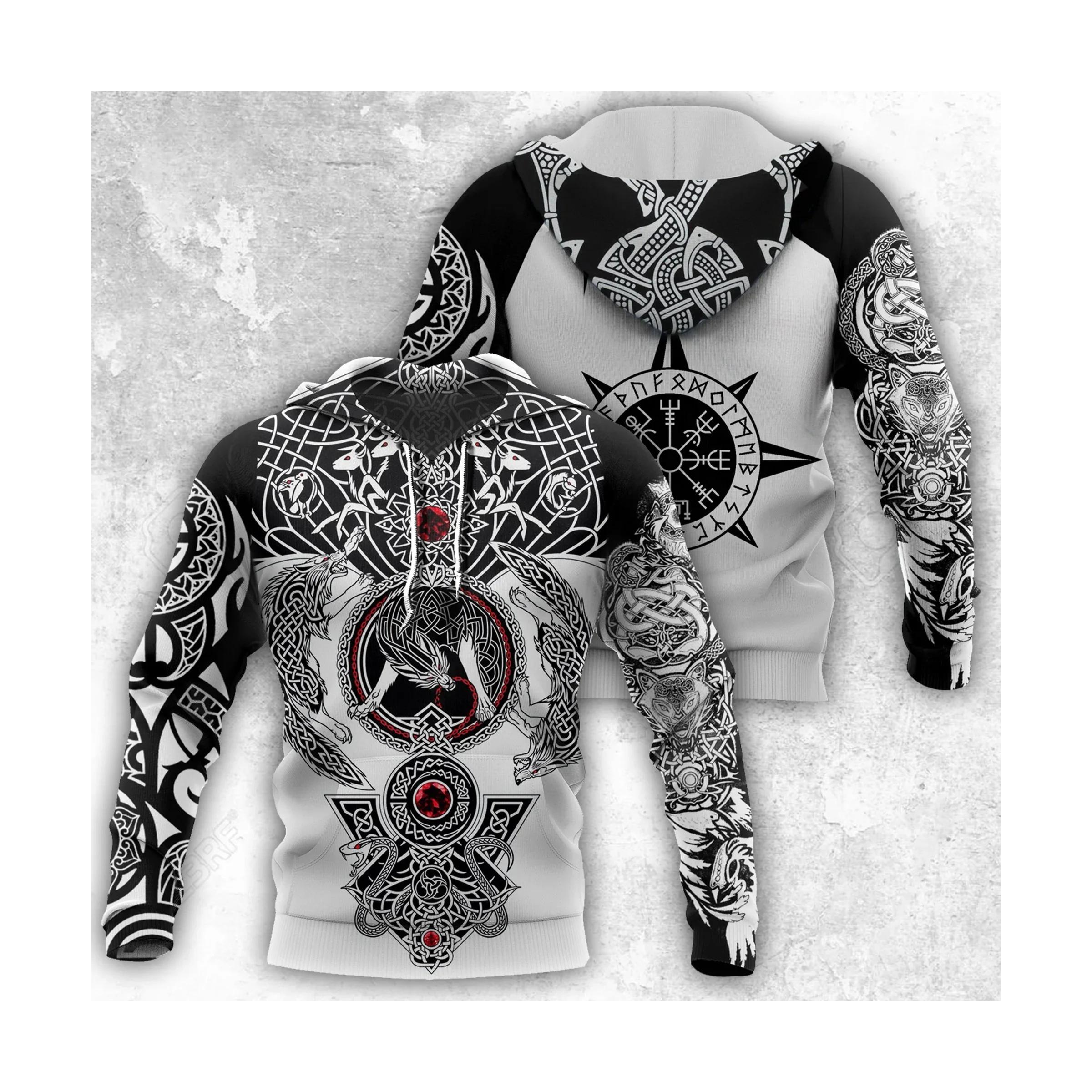 ETST WENDY 005 2024 Nieuwe Hoodie 3d Viking Harajuku Print Pullover Heren Capuchon Sweatshirt Oversized Vintage Herenkleding Herfst Lange Mouw XL