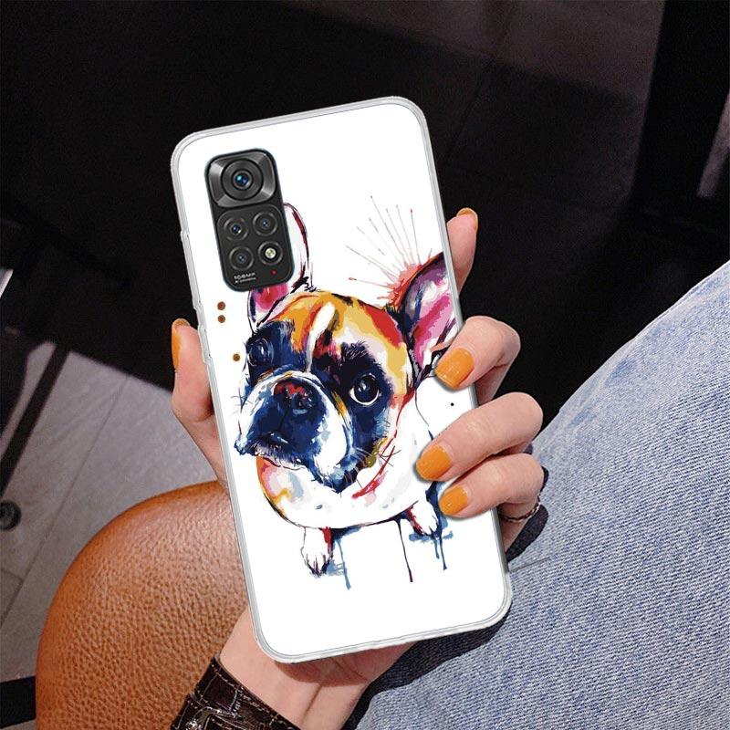 French Bulldog Dog Pug Phone Case For Xiaomi Redmi Note 15 14 13 12S 12 11 Pro Plus 14S 11S 11E 10 10S 11T 5G Personalized Cover