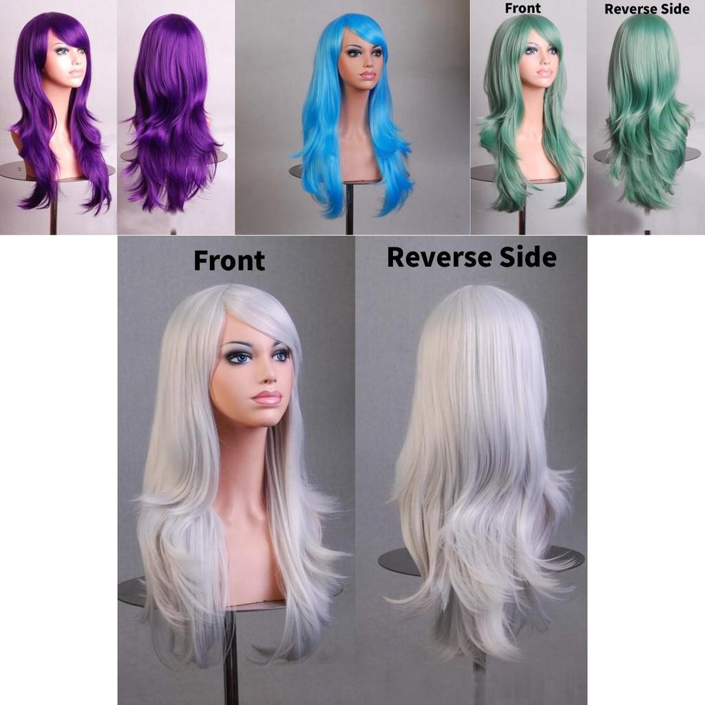 Cross Border Anime Cosplay Wavy Wig With Heat Resistant Fiber For Women