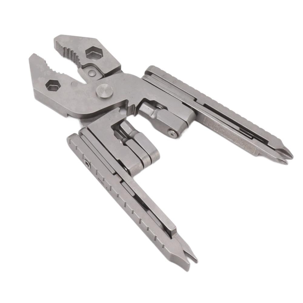 Foldable Multitool Pliers Silver Stainless Steel Tool High Strength Multi Tool  Home Repair