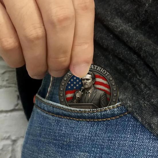 Pamětní mince Charlieho Kirka Pocta pravdě svobodě Pamětní mince Inspirativní suvenýr pro fanoušky