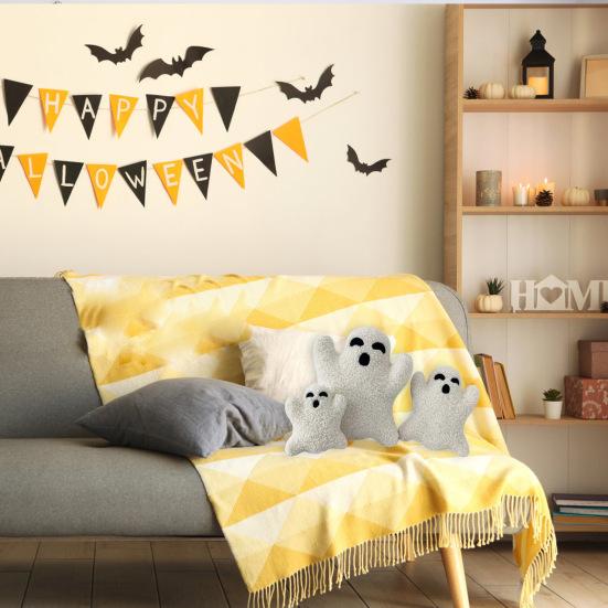 

Мягкая игрушка очаровательный внешний вид полностью заполненный Хэллоуин мультфильм призрак плюшевая игрушка декоративная подушка