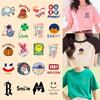 Heat Transfer Sticker Couple Clothes T-Shirt Decorative Pattern Printing Heat Transfer Sticker Hot Ironing Sticker Small