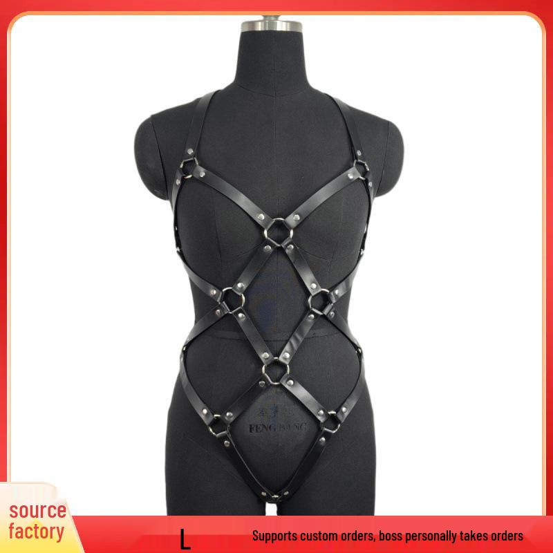 Erotic Leather Bondage Restraint Straps - Adult SM Flirting Accessories