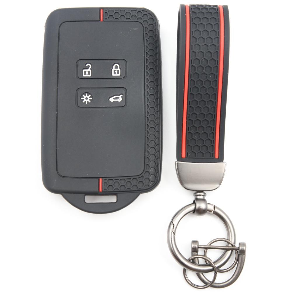 Sleutelhangerhoesje voor Renault Duster Captur Arkana Kadjar Clio Megane Austral Laguna met Sleutelhanger Krasbestendige Beschermer Schokbestendige Bescherming