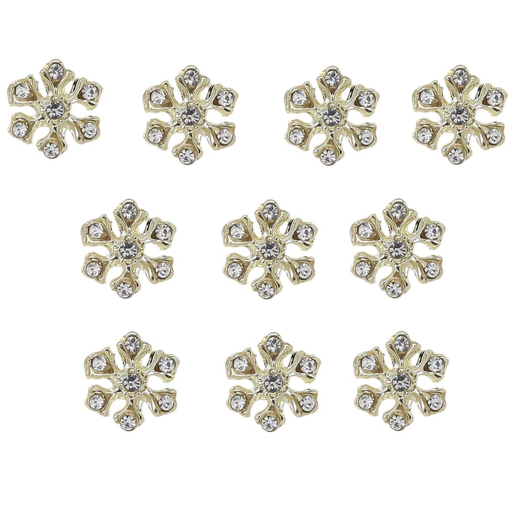 10pcs Snowflake Nail Decorations for Unique and Eye Catching Manicures Charming Nail Accessories