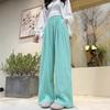 Women's High Waist Casual Wide-Leg Cotton Linen Pants - 9 Colors, Lightweight, Summer Style