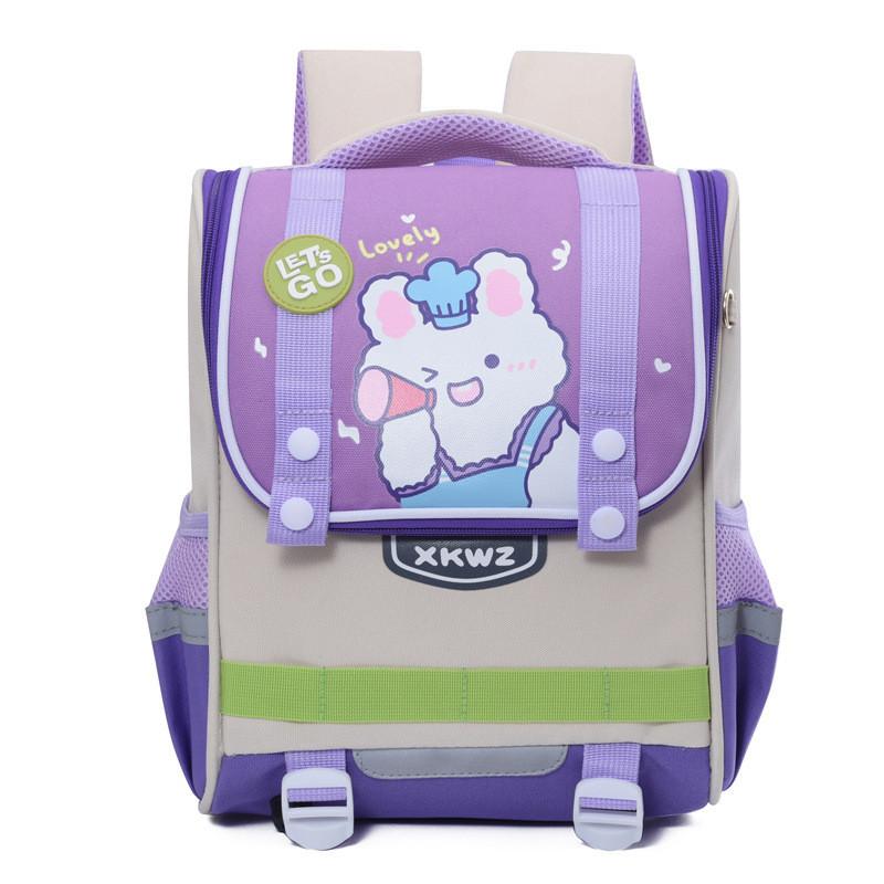 Adorable Cartoon Dinosaur And Bunny Backpack For Kids Oxford Fabric Lightweight