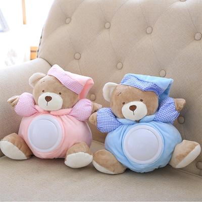 Hudební lehké plyšové panenky Pat Lampa Sleeping Comfort LED Noční světlo Appease Bear Toys