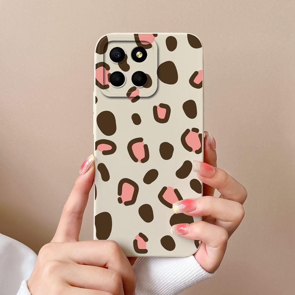 For Huawei Honor X6 X6S X6A Case Cartoon Liquid Silicone Full Coverage Anti Drop Phone Shell For HonorX6 X 6 X6 S A Bumper Funda