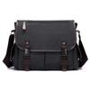 Retro Canvas Crossbody Bag for Men Large Capacity Messenger Shoulder Bag Multi Pocket Briefcase Satchel