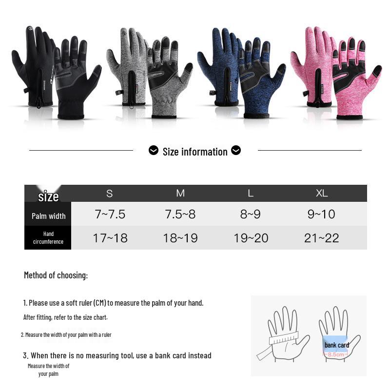 Touchscreen Winter Sports Waterproof Fleece Gloves for Men & Women