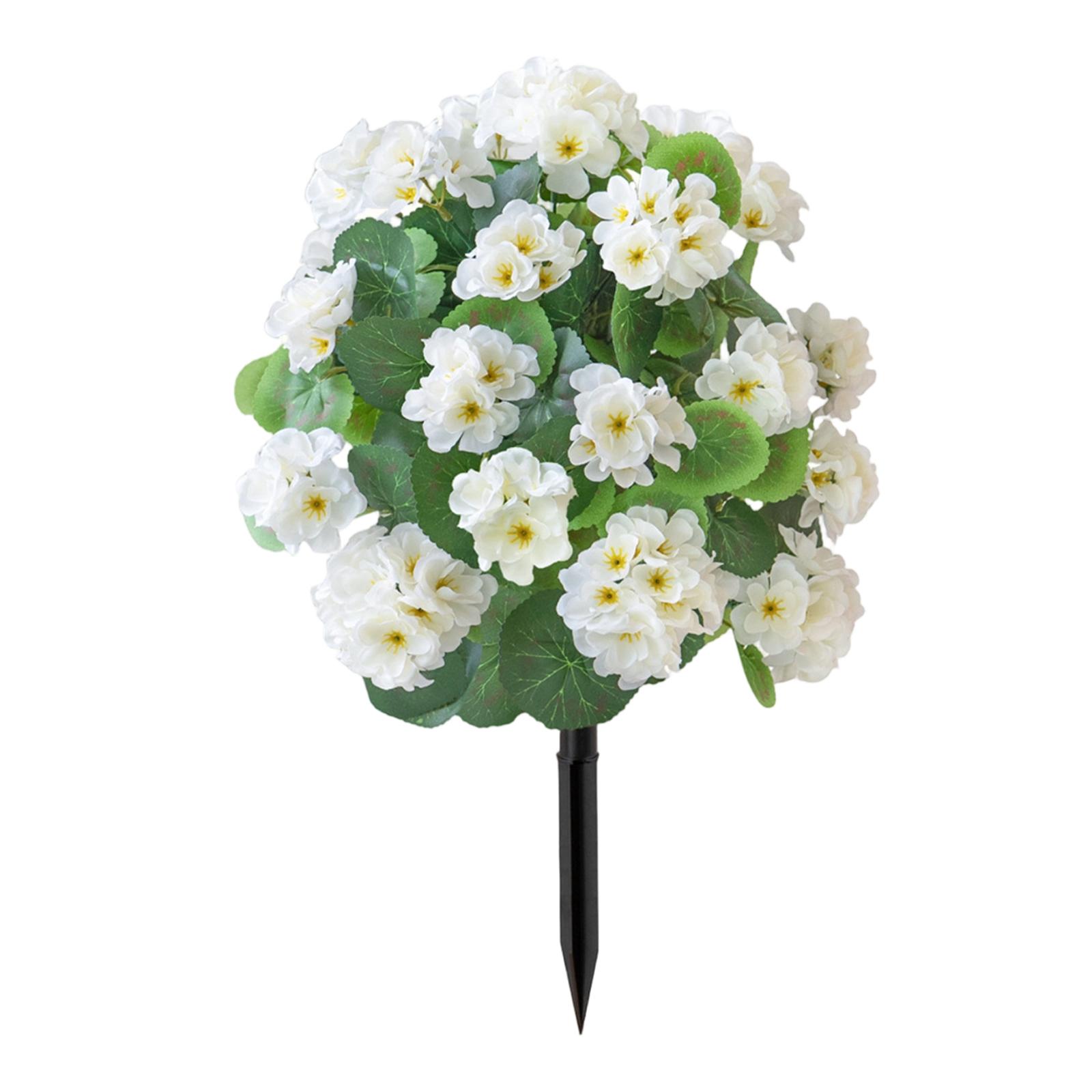 

Artificial Flower Arrangements For Outdoor Patios, Garden Lawns, And Balconies/Courtyard Landscaping. One Size білий