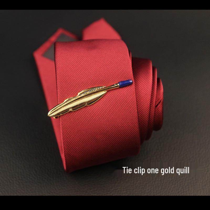 Men's Stylish Silver & Gold Tie Clip Set - Modern, Sleek Designs