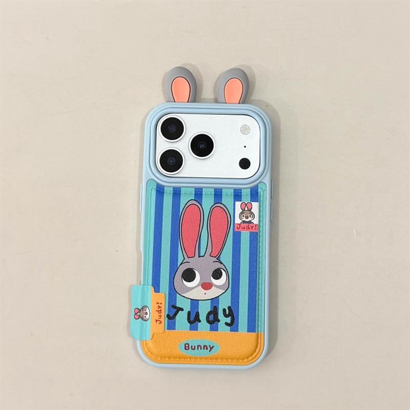 

3D Judy Nick Ear Sticker Skin for iPhone 14/13, Apple 17/16/15 Pro Max Case iPhone 13