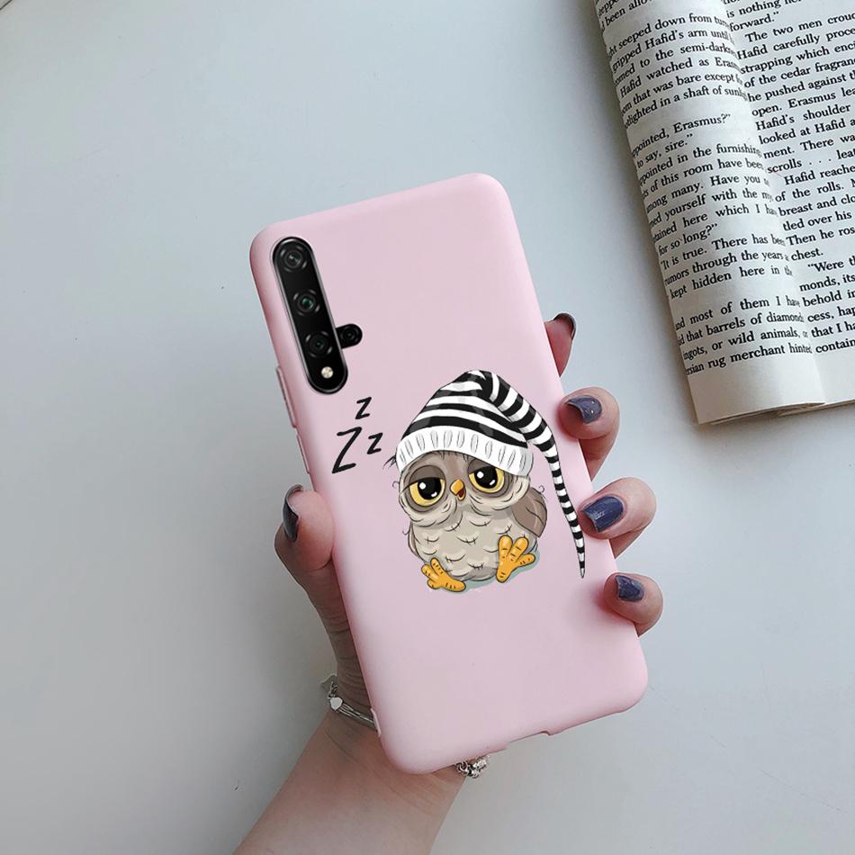 For Honor 20 Case Cartoons Love Heart TPU Funda For Huawei Honor 20 Pro Lite YAL-L21 YAL-L41 20S MAR-LX1H Back Cover Phone Case