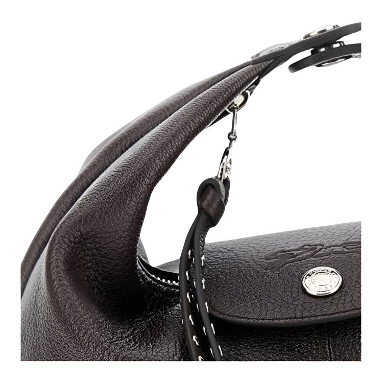 Longchamp Logo Goat Leather Tote Bag Small Women Tote Bags Brown 10291HIG002
