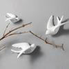 3D White Ceramic Birds Wall Decor – Modern Hanging Mural for Living Room & Home Decoration