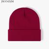 Disponibile Cappello a cuffia doppio ispessito caldo autunno e inverno cappello lavorato a maglia da donna semplice da uomo